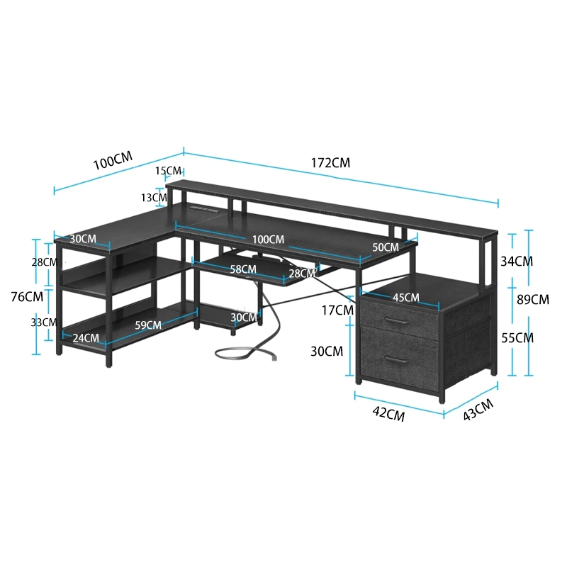 Home Game Desk with Customized Color