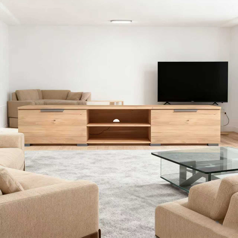Engineering Design Floating Modern Style Storage Wooden TV Stand