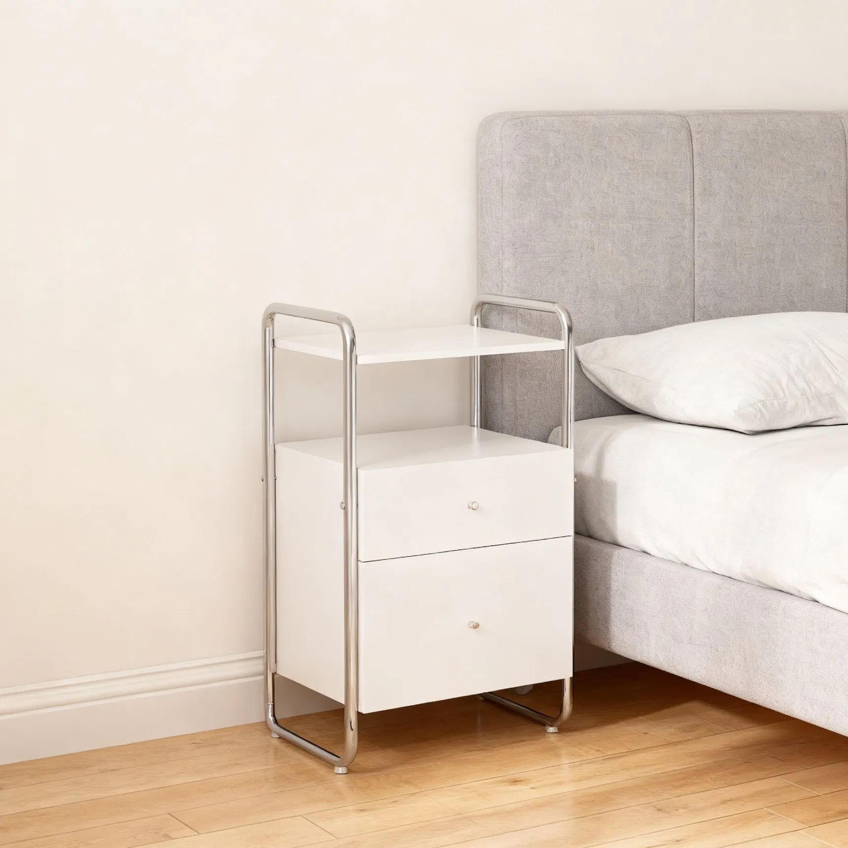 Designer's Latest Minimalist Style Design Home Practical Bedroom Bedside Table