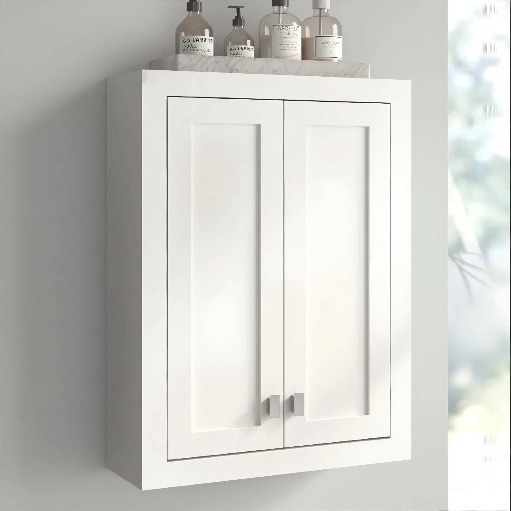 Minimalist Design Versatile Wooden Bathroom Shelf Over Toilet