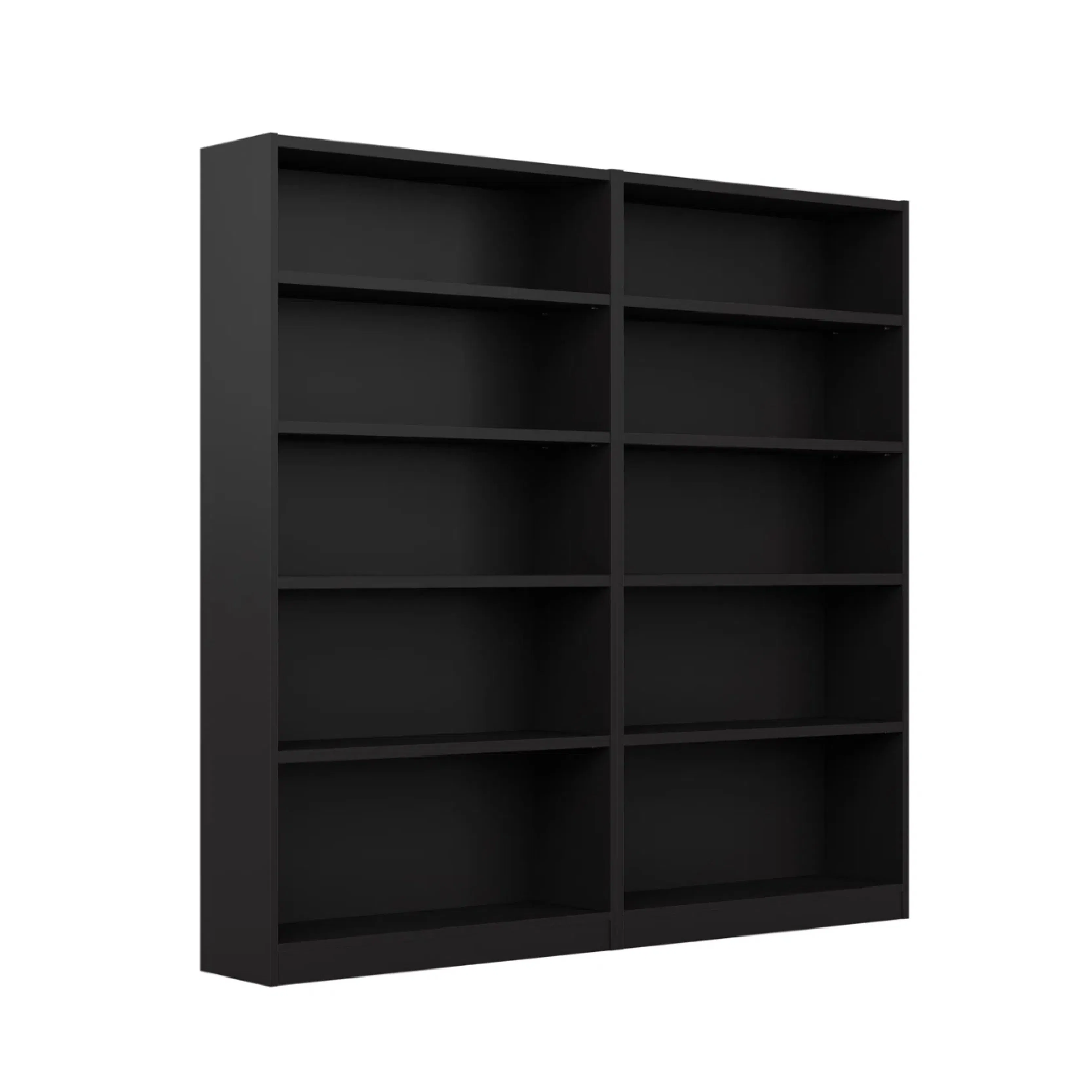 Modern Minimalist Style Design High Texture Black Office Bookshelf