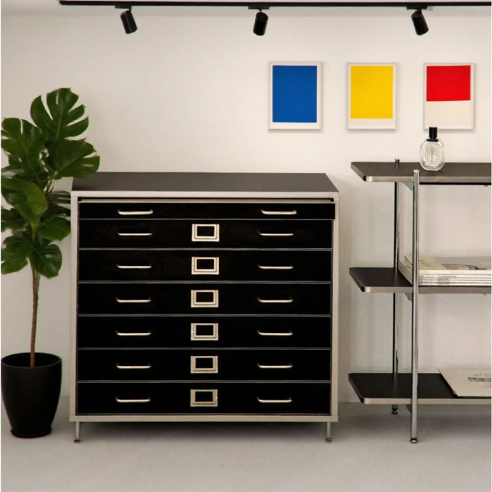 Modern Minimalist Large Storage Office Wooden Filing Cabinet