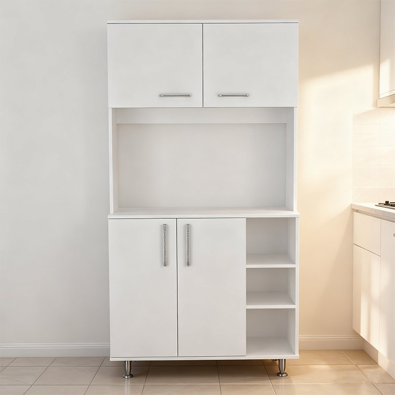 Designed and Customized Large-Space Minimalist Kitchen Storage Cabinet