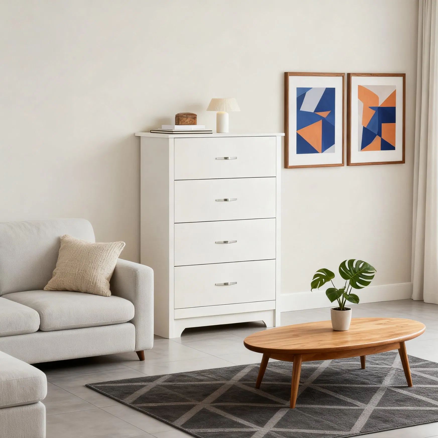 Contemporary Designer's Latest Living Room Furniture Wooden Storage Cabinet