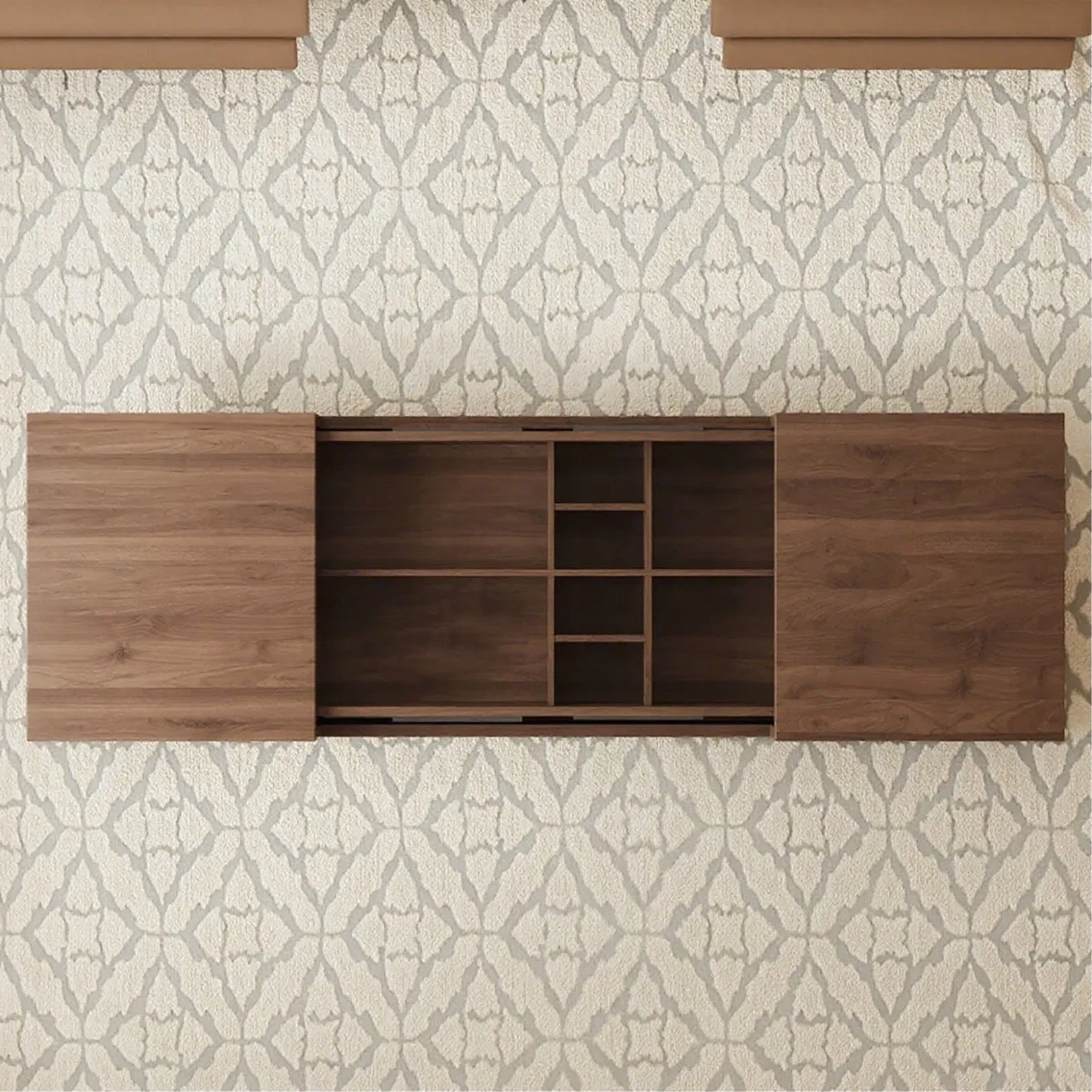 Multi-Functional Storage Medium-Density Fiberboard Wood Board Coffee Table