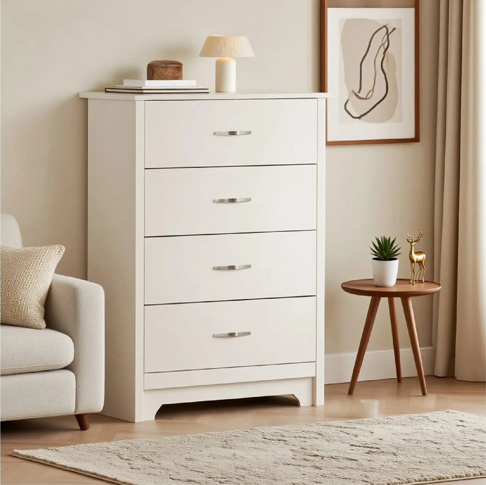 Modern Bedroom Wooden Multi-Layer Drawer Storage Cabinet for Organizing Items