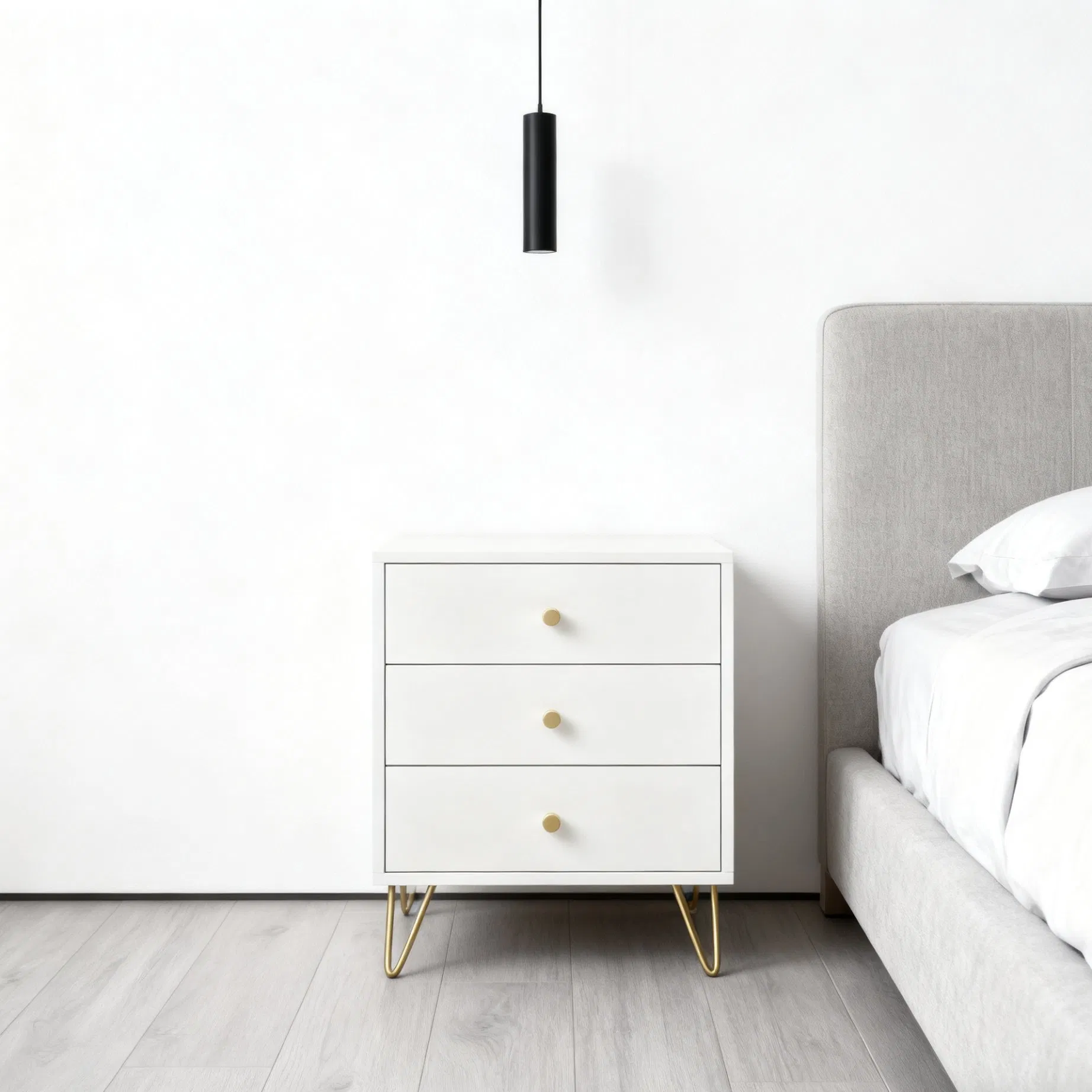 Elegant Customizable Wooden Nightstand for Bedrooms and Living Spaces