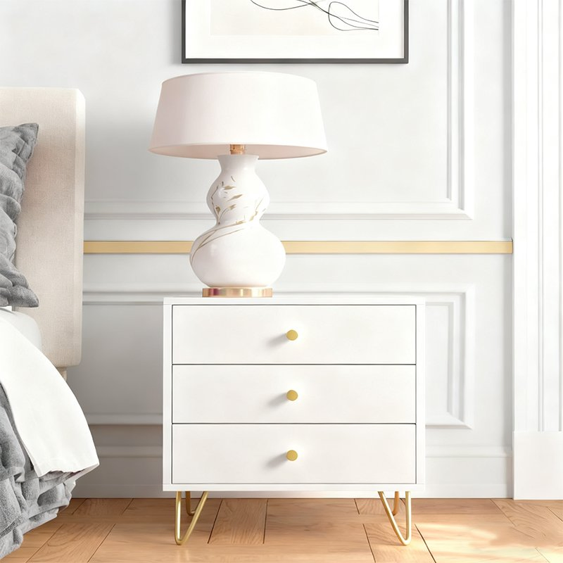Elegant Customizable Wooden Nightstand for Bedrooms and Living Spaces