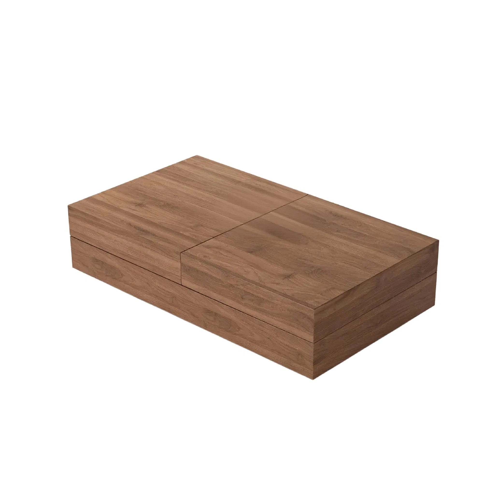 Modern High-End Coffee Table Cocktail Table Rectangular Multi-Compartment Hidden Storage