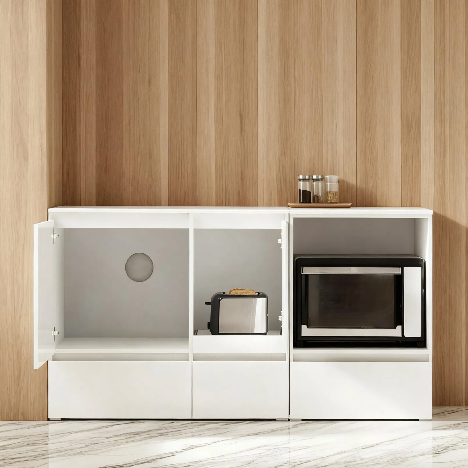 Stylish Modern Storage Countertops for Contemporary Kitchen Cabinets