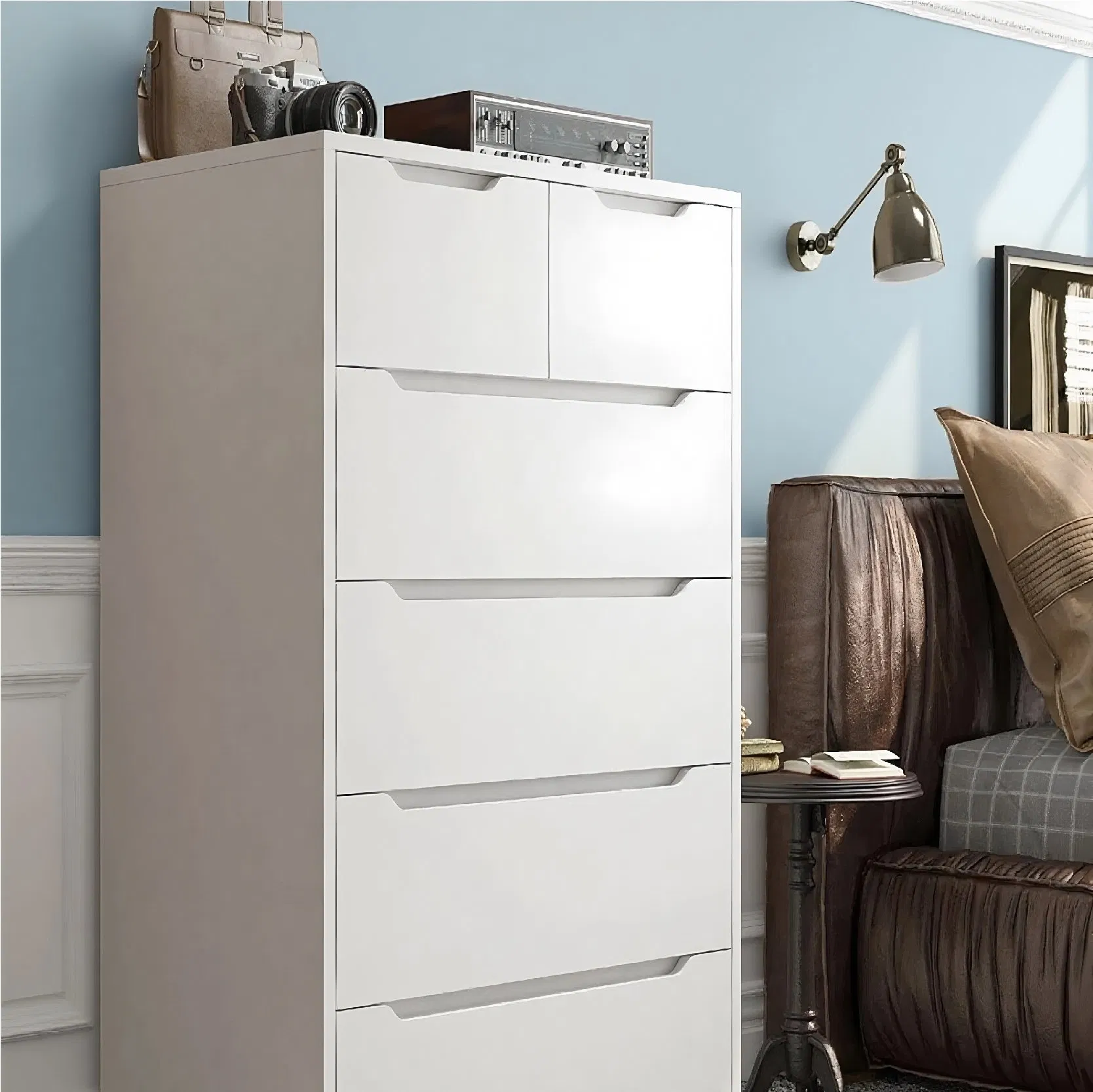 Nordic Minimalist Storage Cabinet with Spacious Multi-Compartment Design