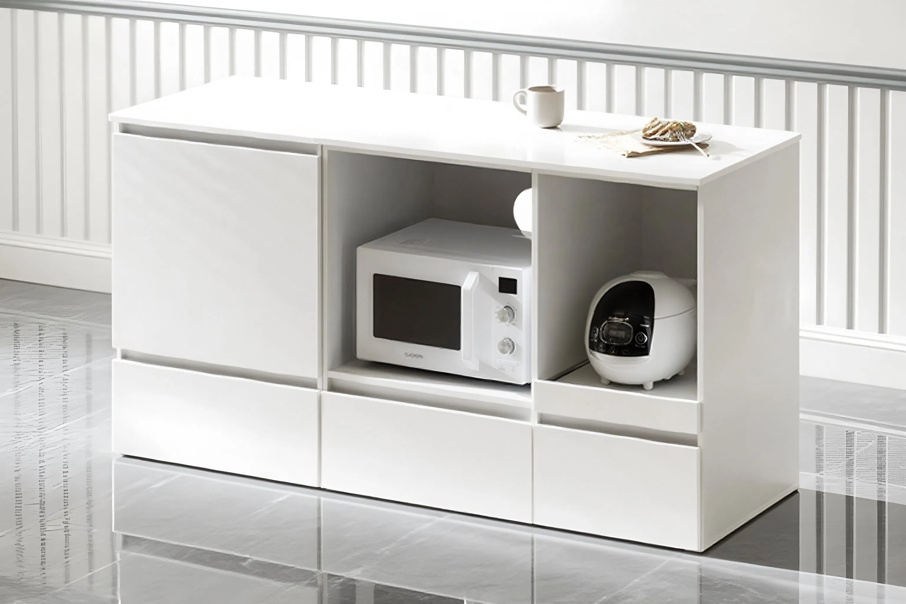 Versatile Customizable Square Storage Cabinets for Kitchen Organization