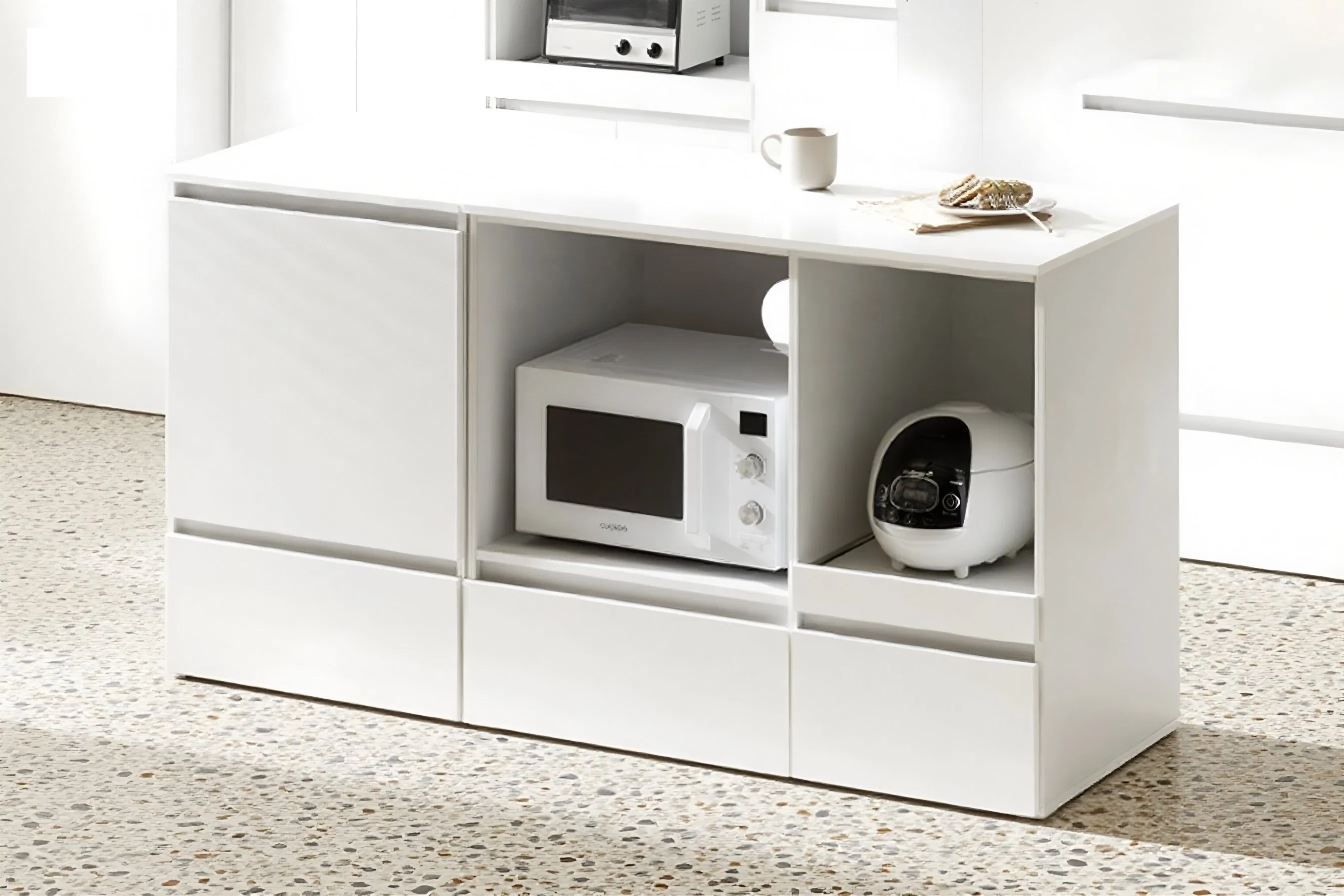 Versatile Customizable Square Storage Cabinets for Kitchen Organization