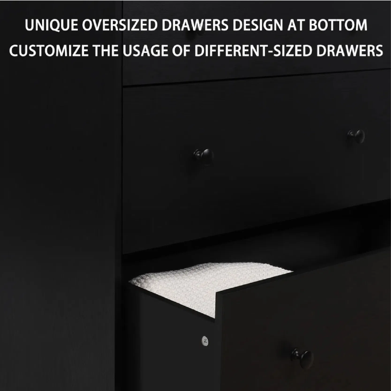 Simple Style Versatile Storage Cabinet with Five Drawers