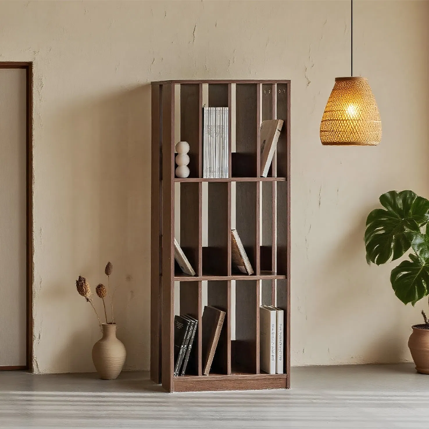 Solid Wood Customized Office Furniture Tall Bookcase