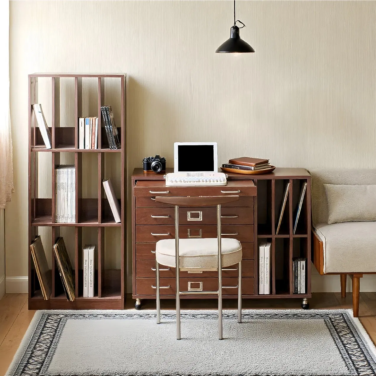 Solid Wood Customized Office Furniture Tall Bookcase