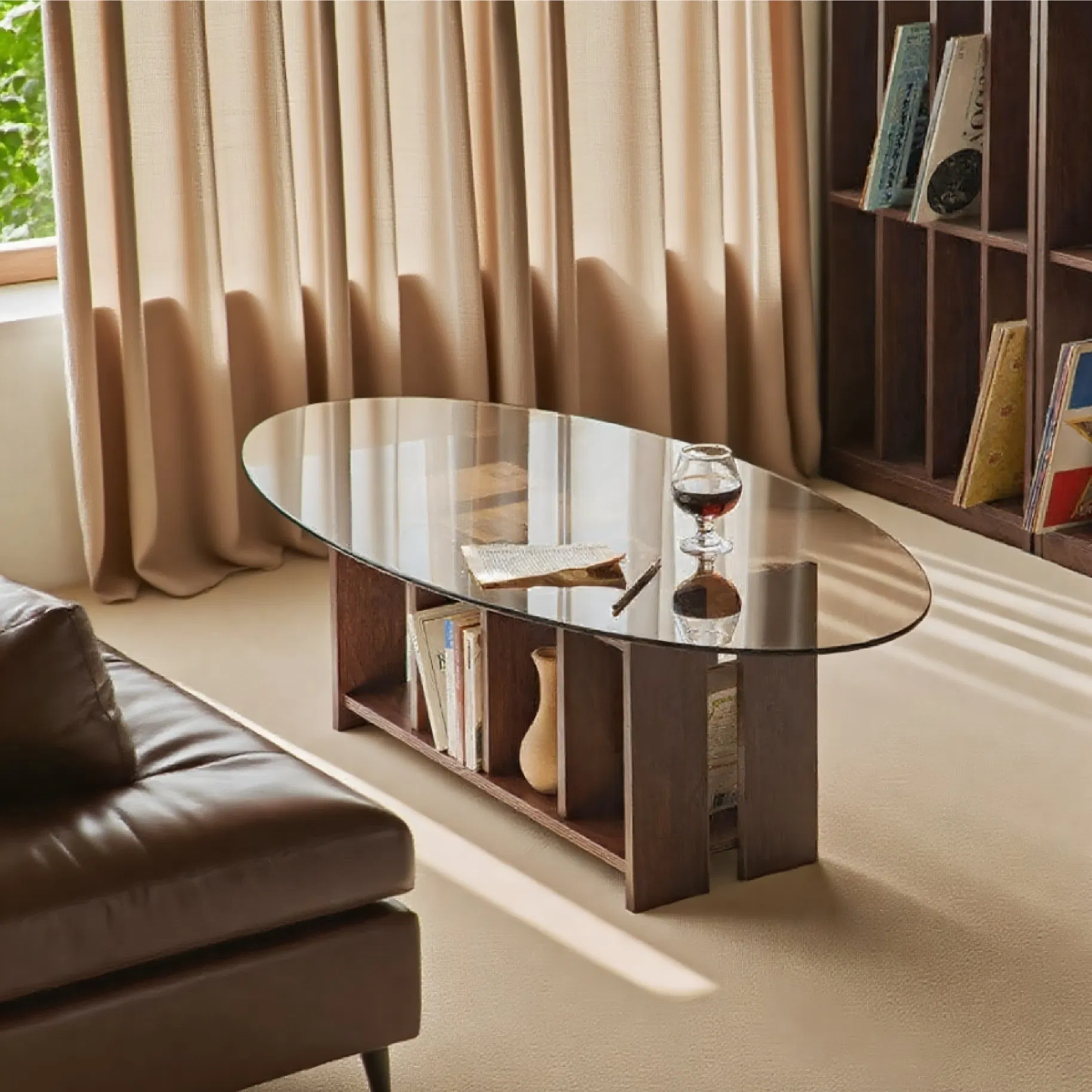 Elegant Modern Round Coffee Table for Luxury Living Rooms