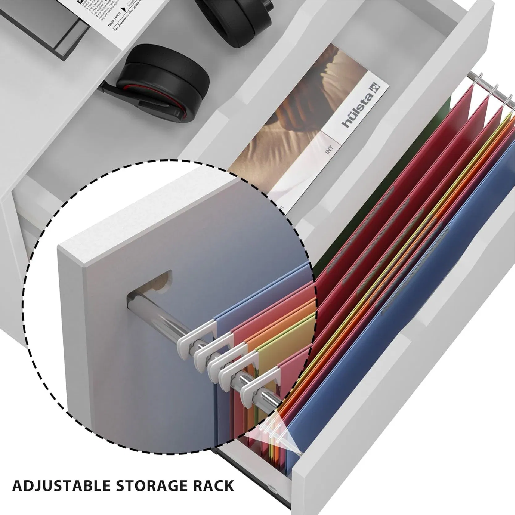 Stylish Wooden Storage Cabinet for Living Room and Office