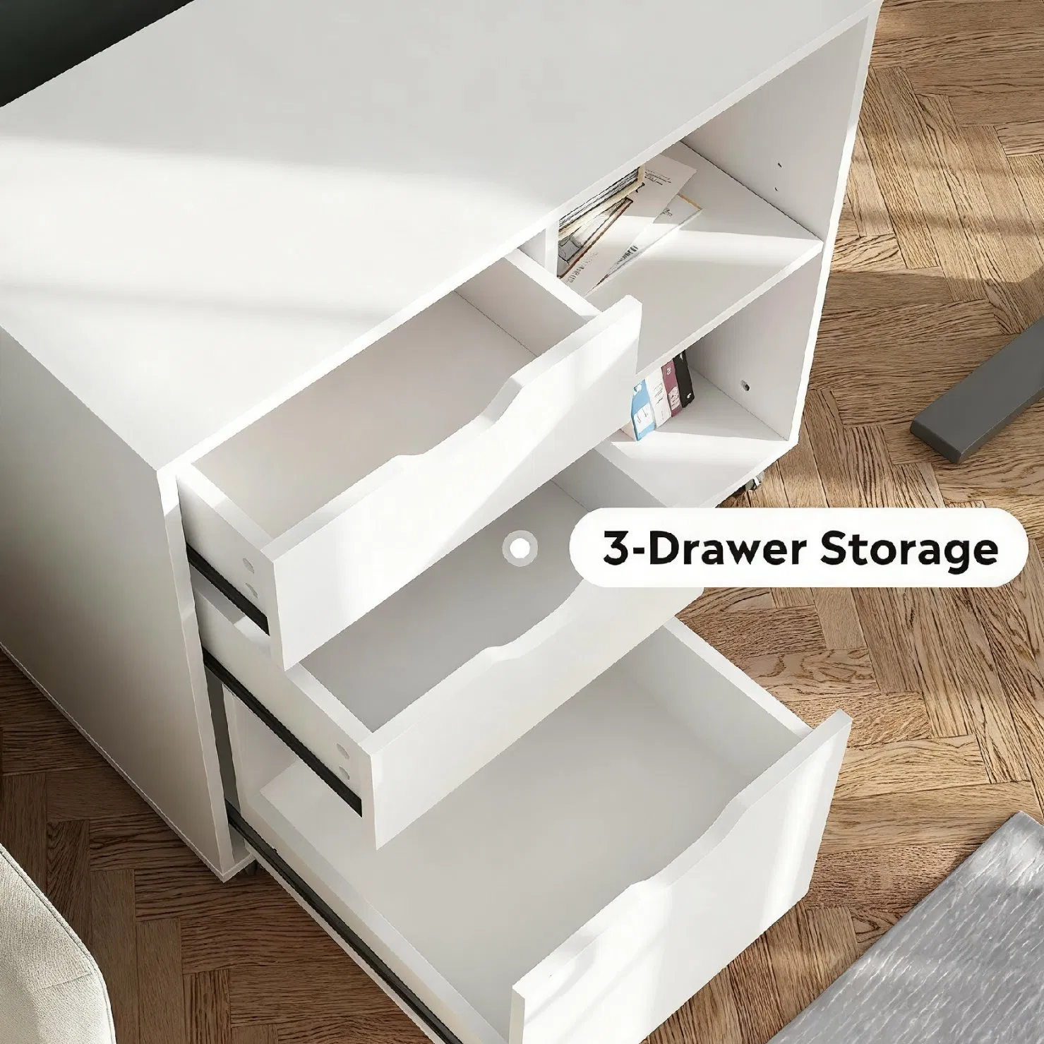 Stylish Wooden Storage Cabinet for Living Room and Office