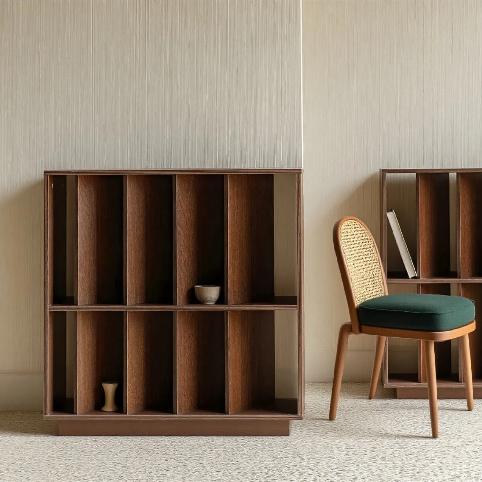 Modern Minimalist Bookcase with Shelves Large Capacity Open Design
