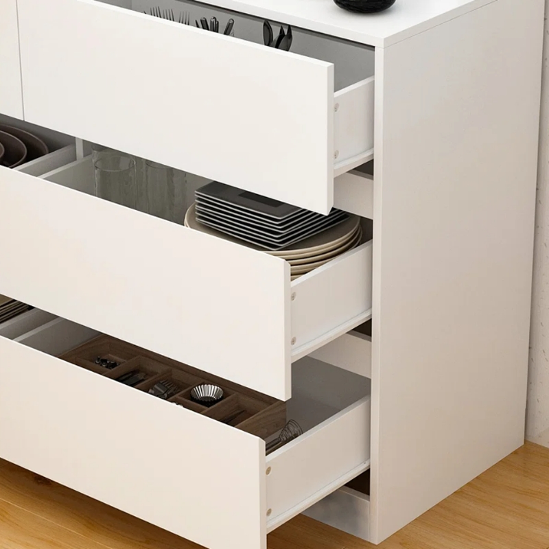 Stylish Multi-Functional Kitchen Storage Cabinet with Adjustable Shelves