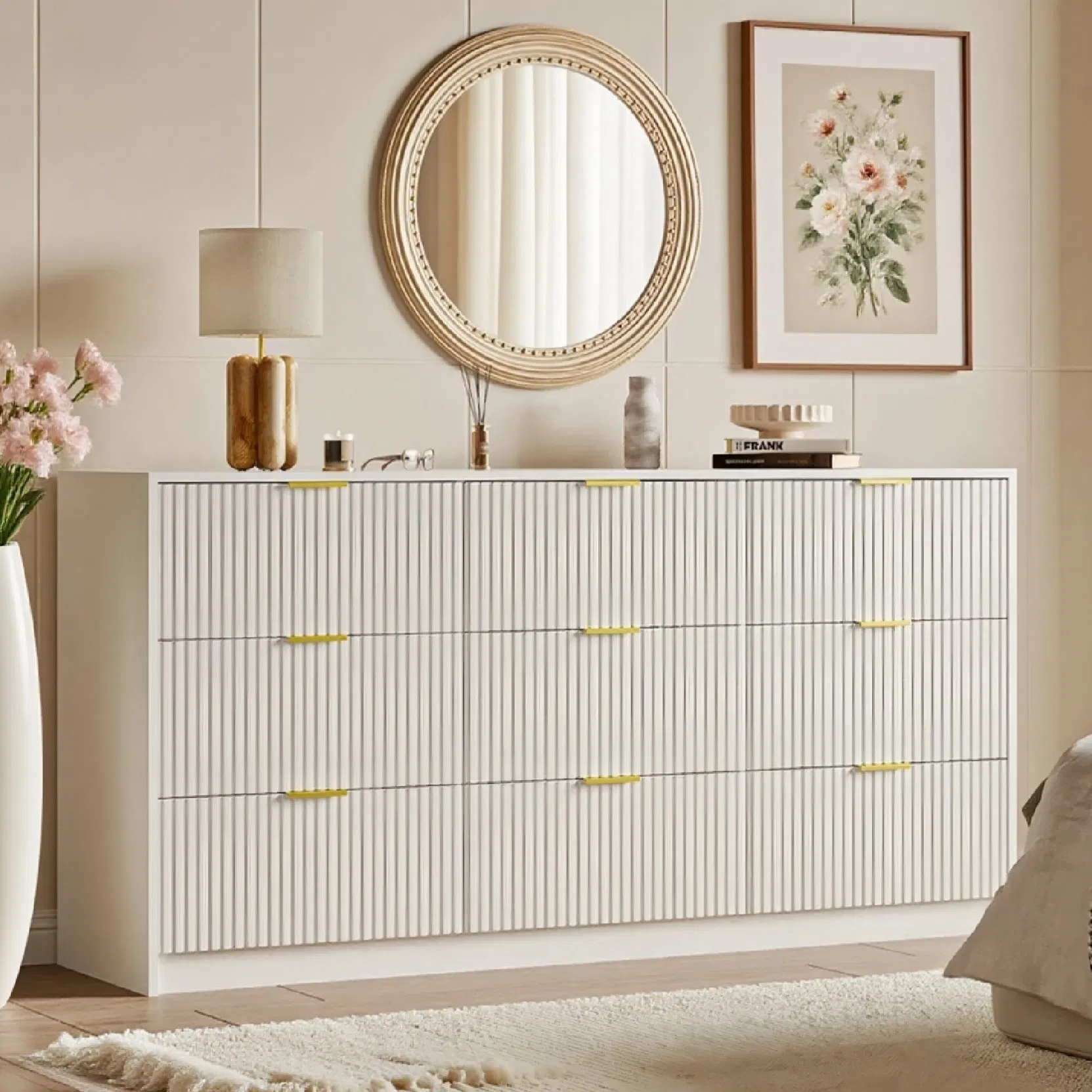 Elegant Wooden Storage Table with Large Capacity for Living Spaces