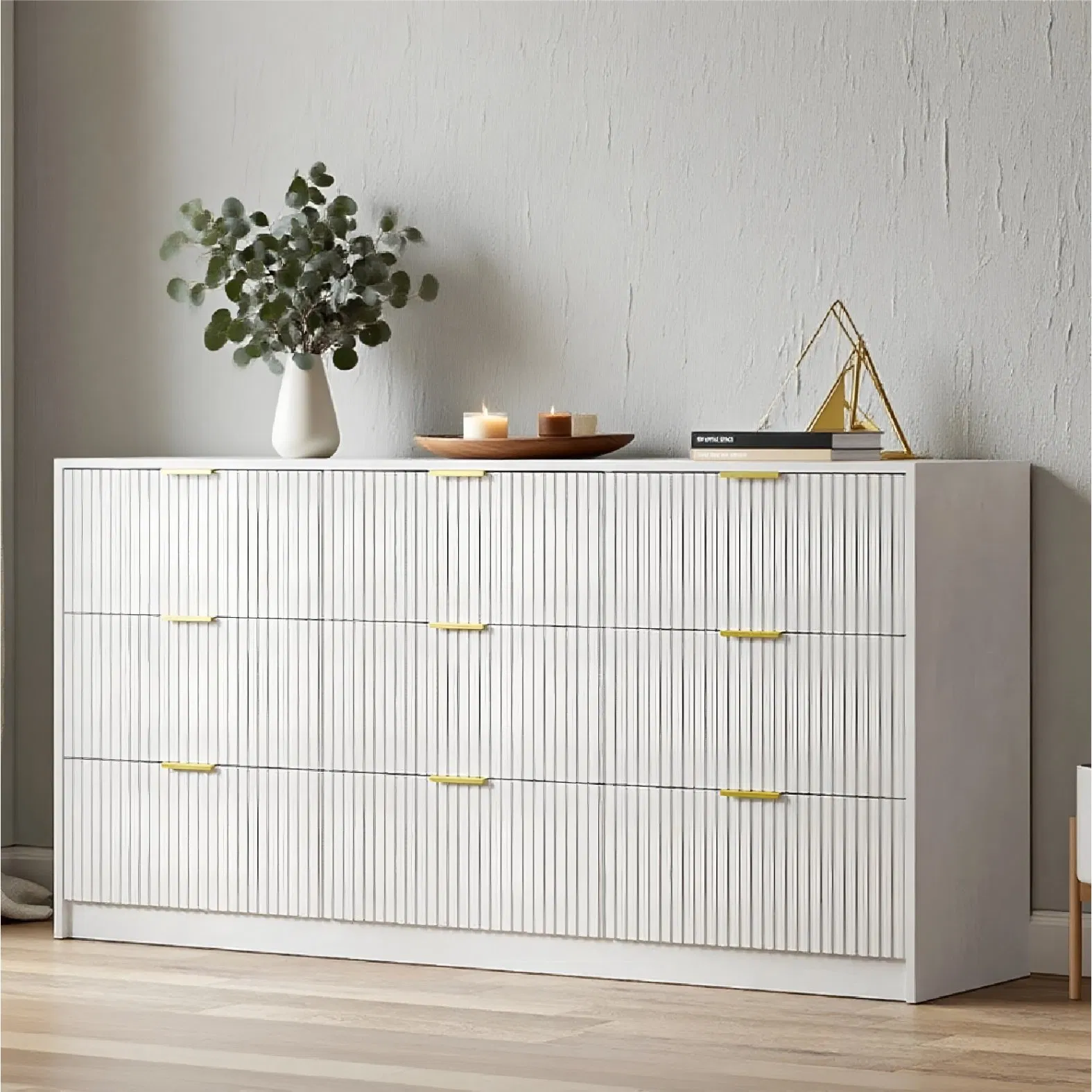 Elegant Wooden Storage Table with Large Capacity for Living Spaces